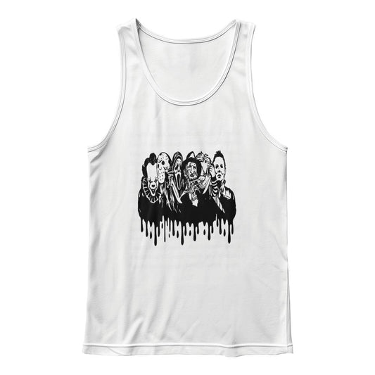 Horror Movie Guys Drip White Tank